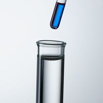 Test tube and pipette close-up