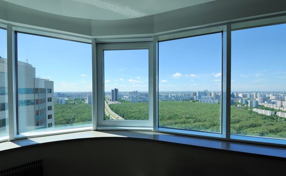 View from window of new living room 