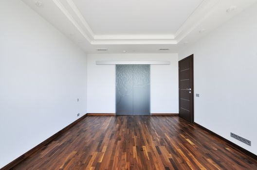 Empty new bedroom room interior 