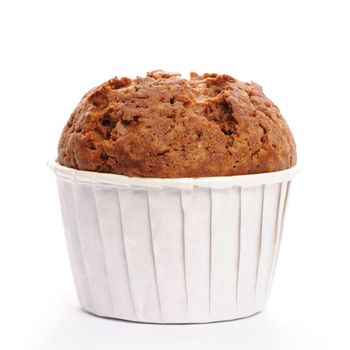 Muffin isolated on white background