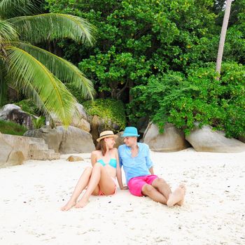 Couple on a tropical beach