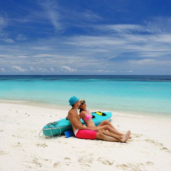 Couple on a tropical beach