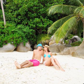 Couple on a tropical beach