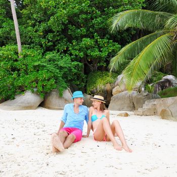 Couple on a tropical beach