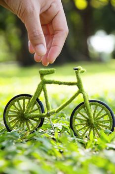 green bicycle icon