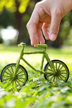 Eco bicycle icon