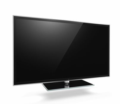 Full HD Led Television on white background
