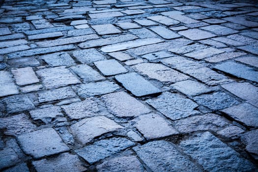 Cobblestone pavement background