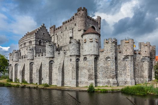 Gravensteen Castle in Ghent, Belgium