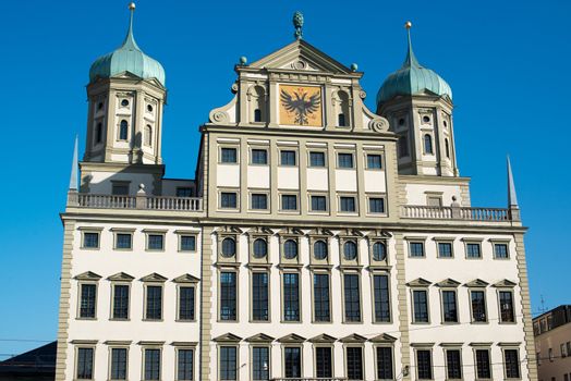 The Townhall (Rathaus) of Augsburg in Bavaria, Germany, Europe.