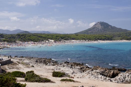 blue sea andpanorama blue sky holidays vacation summer meditteranean 