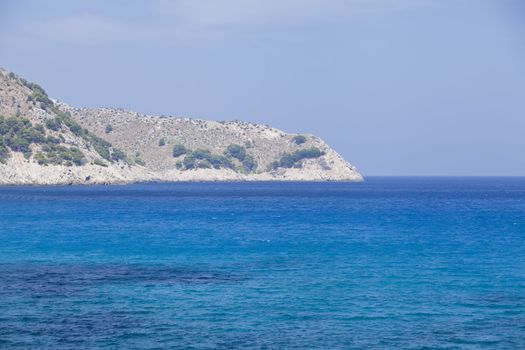 blue sea andpanorama blue sky holidays vacation summer meditteranean 