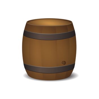 new royalty free icon of old style barrel isolated on white background