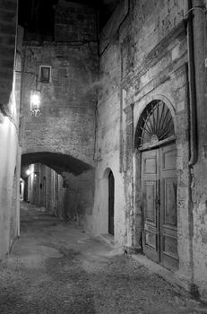 The ancient street of the knights in Rhodes Greece