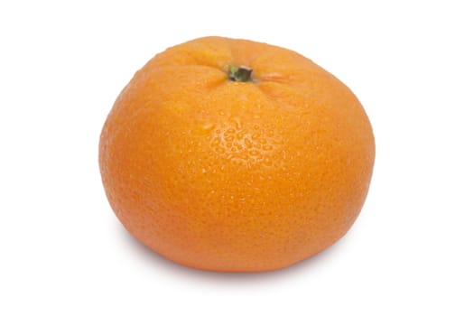 Ripe orange isolated on white background