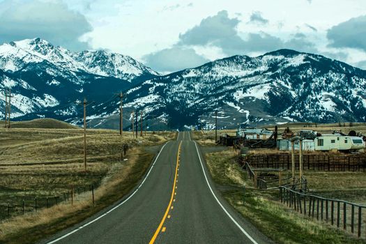 road through rockies