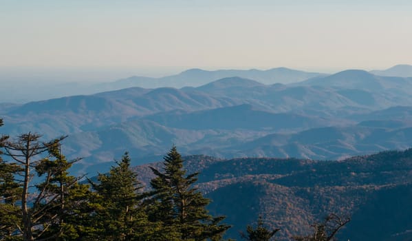 blue ridge parkway at smoky mountains