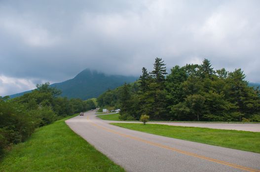 blue ridge parkway at smoky mountains