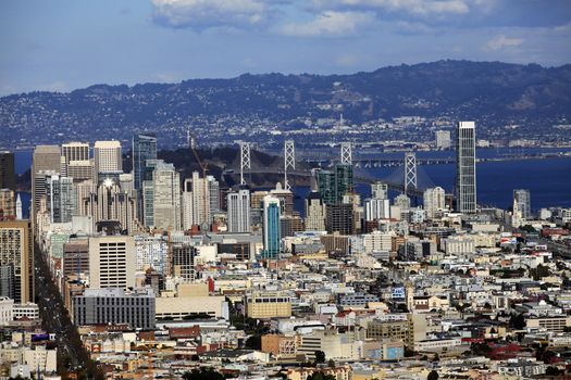 San Francisco downtown view from Twin Peaks