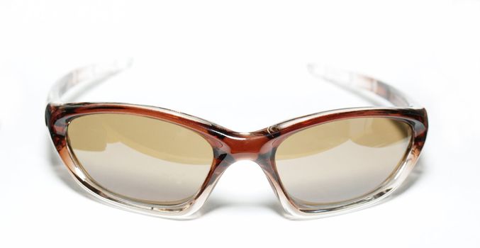 Isolated brown sunglasses