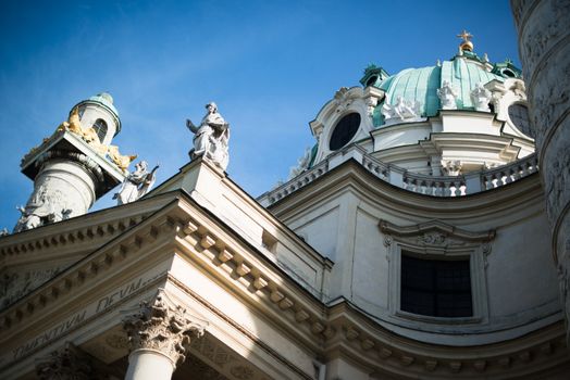 St. Charles's Church (Karlskirche) in Vienna, Austria - built from 1715 to 1737.