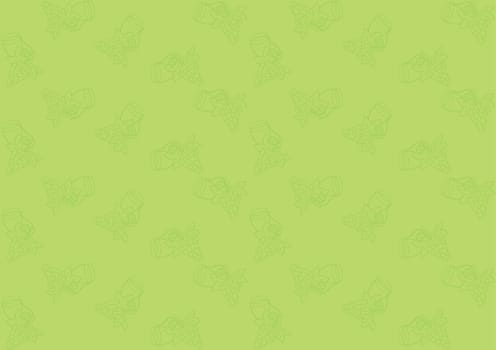 Seamless pattern with grapes on a green background