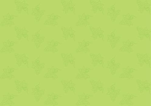 Seamless pattern with grapes on a green background