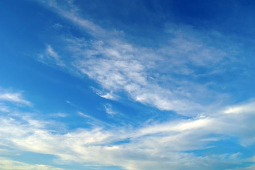 Beautiful blue sky with clouds