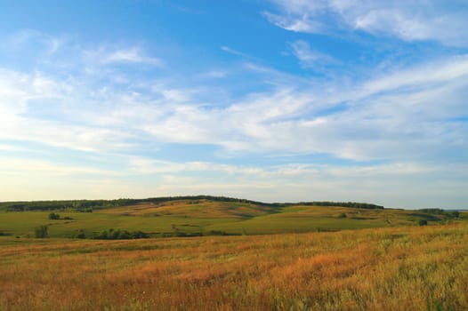 Beautiful summer landscape with mountains