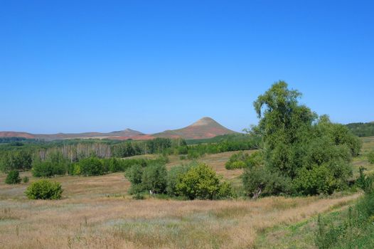 Beautiful summer landscape with mountains