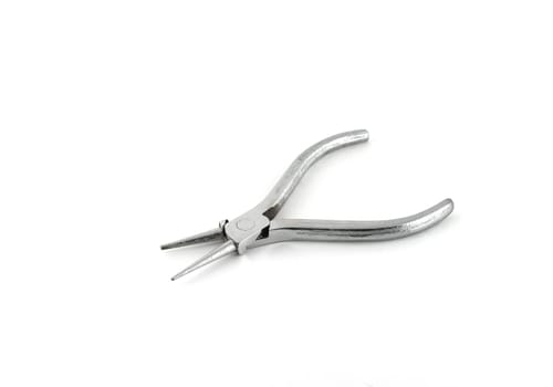 Round-nose pliers over white