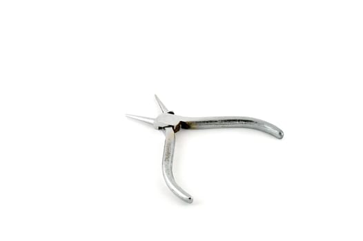 Round-nose pliers over white