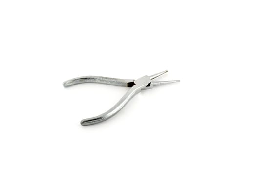 Round-nose pliers over white