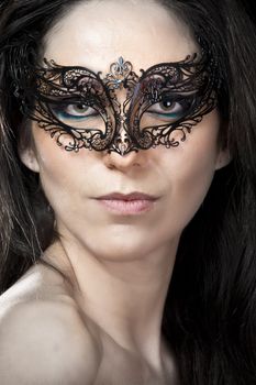 Sexy woman with arabic mask