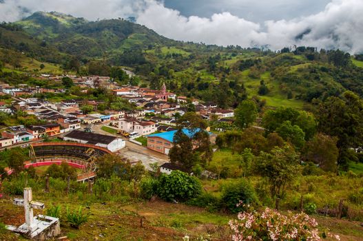 A view Charta, a town in Santander, Colombia.