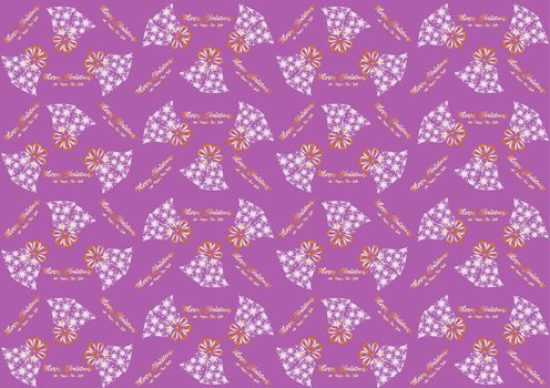 Seamless pattern with Christmas bells for the new year and Christmas