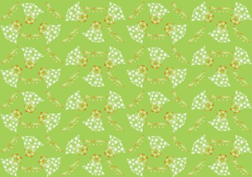 Seamless pattern with Christmas bells for the new year and Christmas