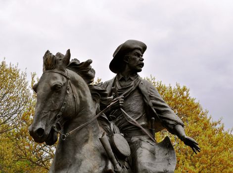 Waco statue man on horse