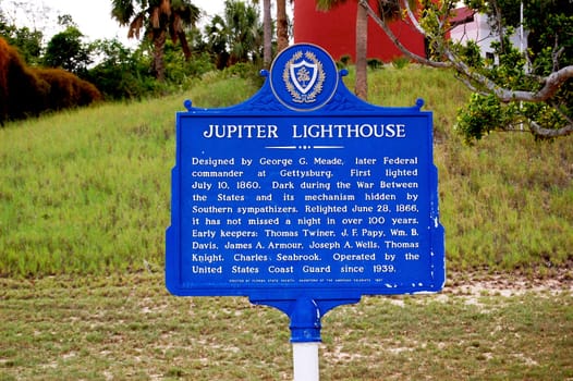 Sign Jupiter Lighthouse