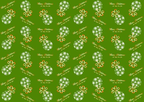 Seamless pattern with Christmas ball  for the new year and Christmas