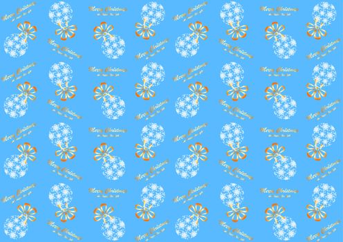 Seamless pattern with Christmas ball  for the new year and Christmas