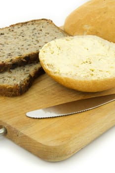 Composition with bread and rolls