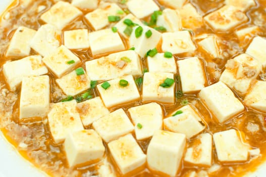 Chinese Sichuan  food  call "Mala Tofu" mean hot and spice tofu