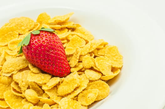 cereal with strawberry