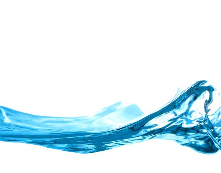 abstract water wave isolated on white background