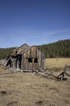 an old barn that has seen life come and go in Sierraville California.