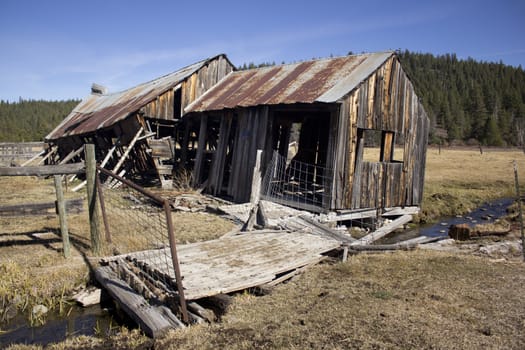 an old barn that has seen life come and go in Sierraville California.