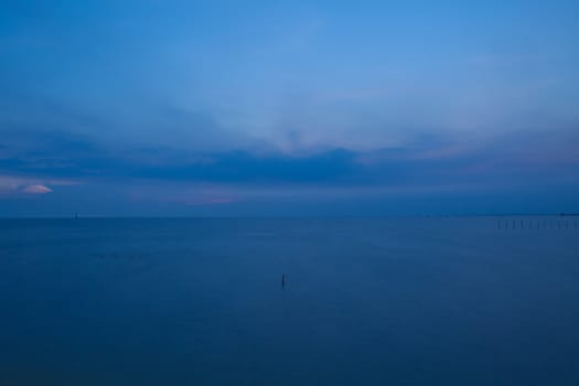 Sea and blue sky view of Thailand