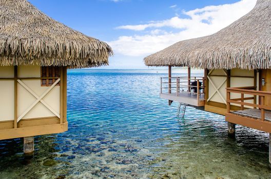 Overwater Bungalows, Moorea, French Polynesia