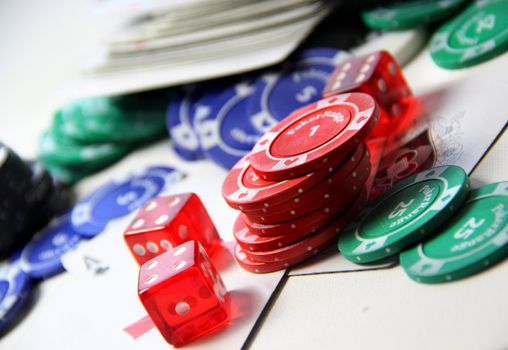 Poker set items
